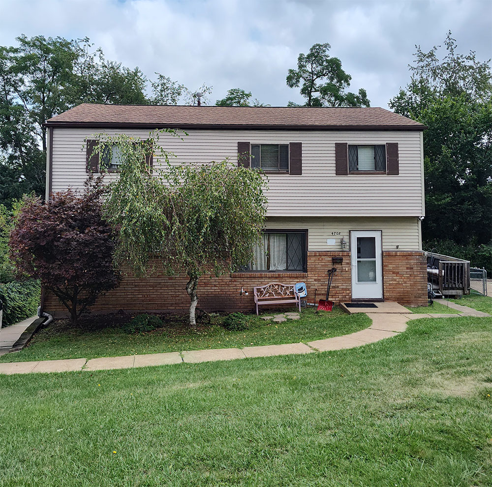 4 bedroom, 2 bathroom two-story house